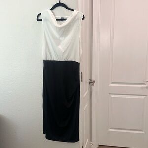 Black and white skirt dress